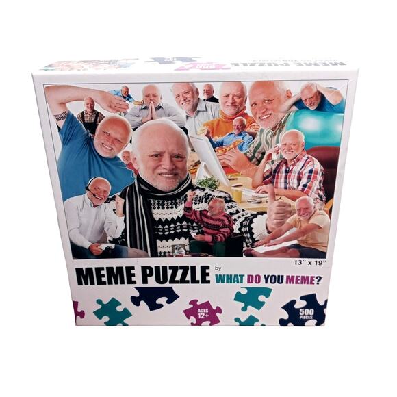 Hide the Pain Harold Puzzle - 500 PC Meme Fun - Picture 3 of 14